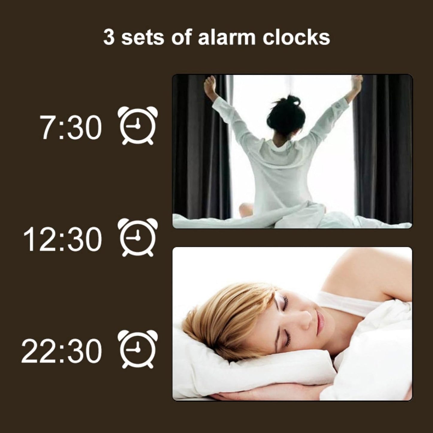 26.4" LED Silent Wall Clock | Voice-Activated Display, Multi-Function, Dual Power | Smart Modern Home Decor