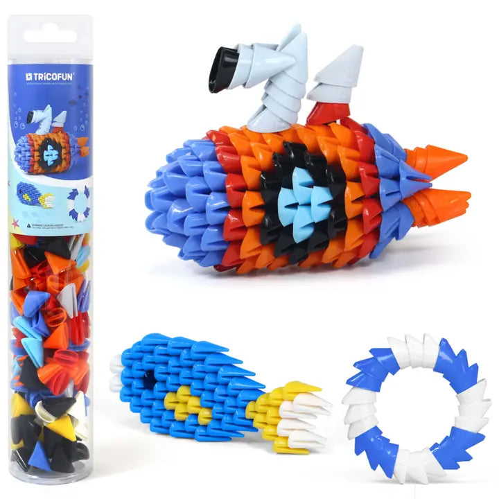 Mini Parrot Building Kit - 3D Soft Building Blocks, Soft Assembling Building Kits Pressure-Relief Toys Interlocking Block Sets