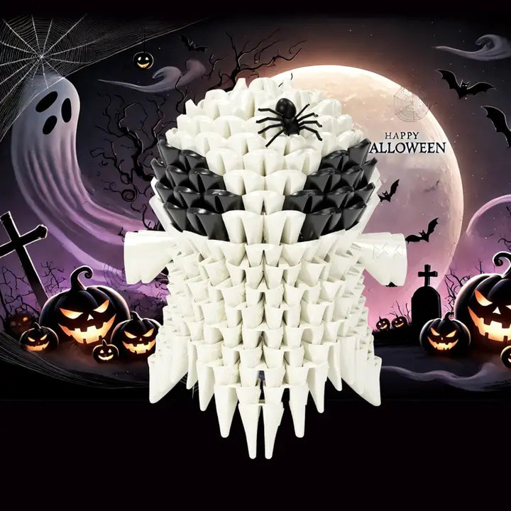 Halloween 3D Soft Building Blocks, Soft Assembling Building Kits Pressure-Relief Toys Interlocking Block Sets