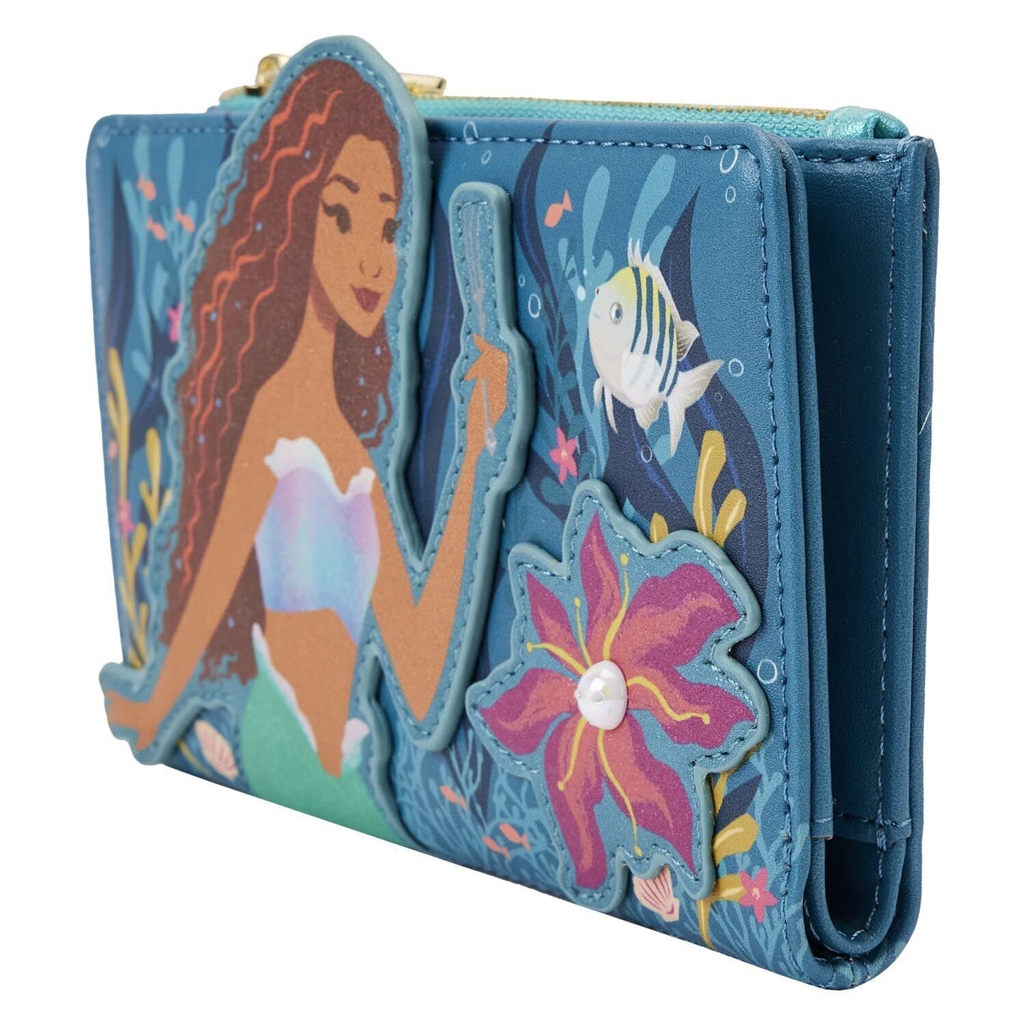 Loungefly Disney Little Mermaid Ariel Live Action Flap Wallet