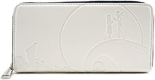 LOUNGEFLY x Nightmare Before Christmas Jack and Sally Debossed Zip-Around Wallet