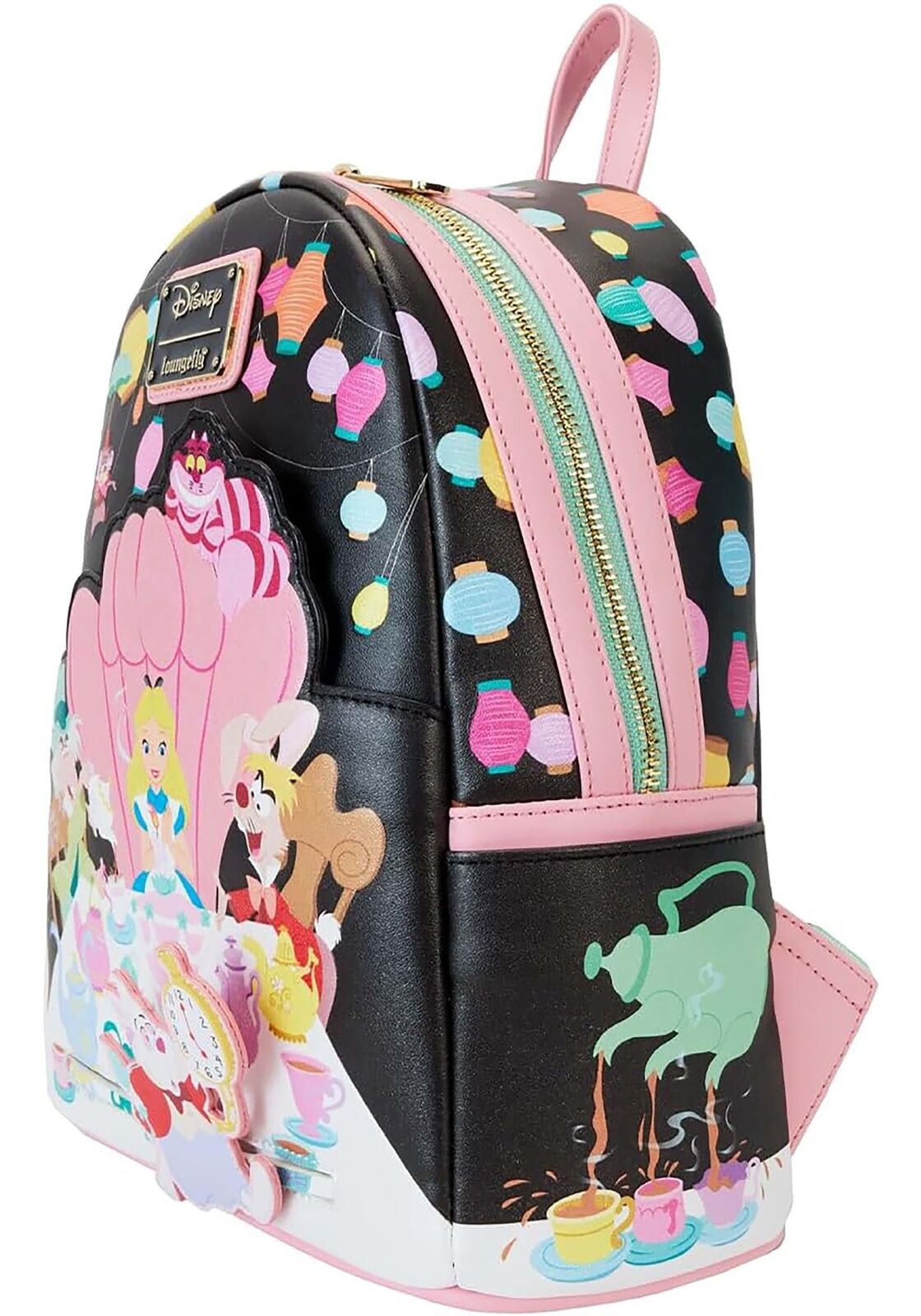 Loungefly Disney Alice in Wonderland Unbirthday Party Mini Backpack Fashion Bag