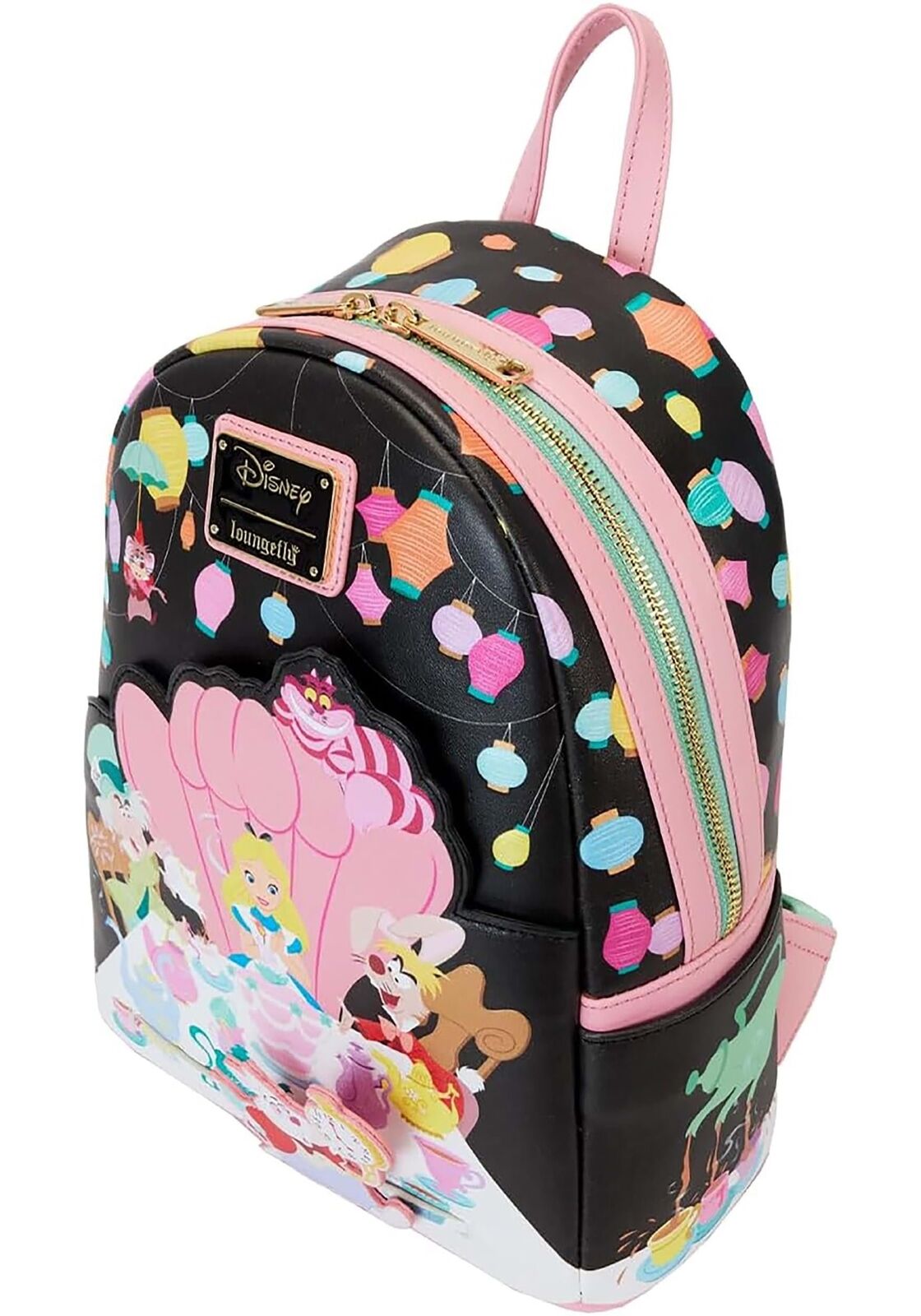 Loungefly Disney Alice in Wonderland Unbirthday Party Mini Backpack Fashion Bag