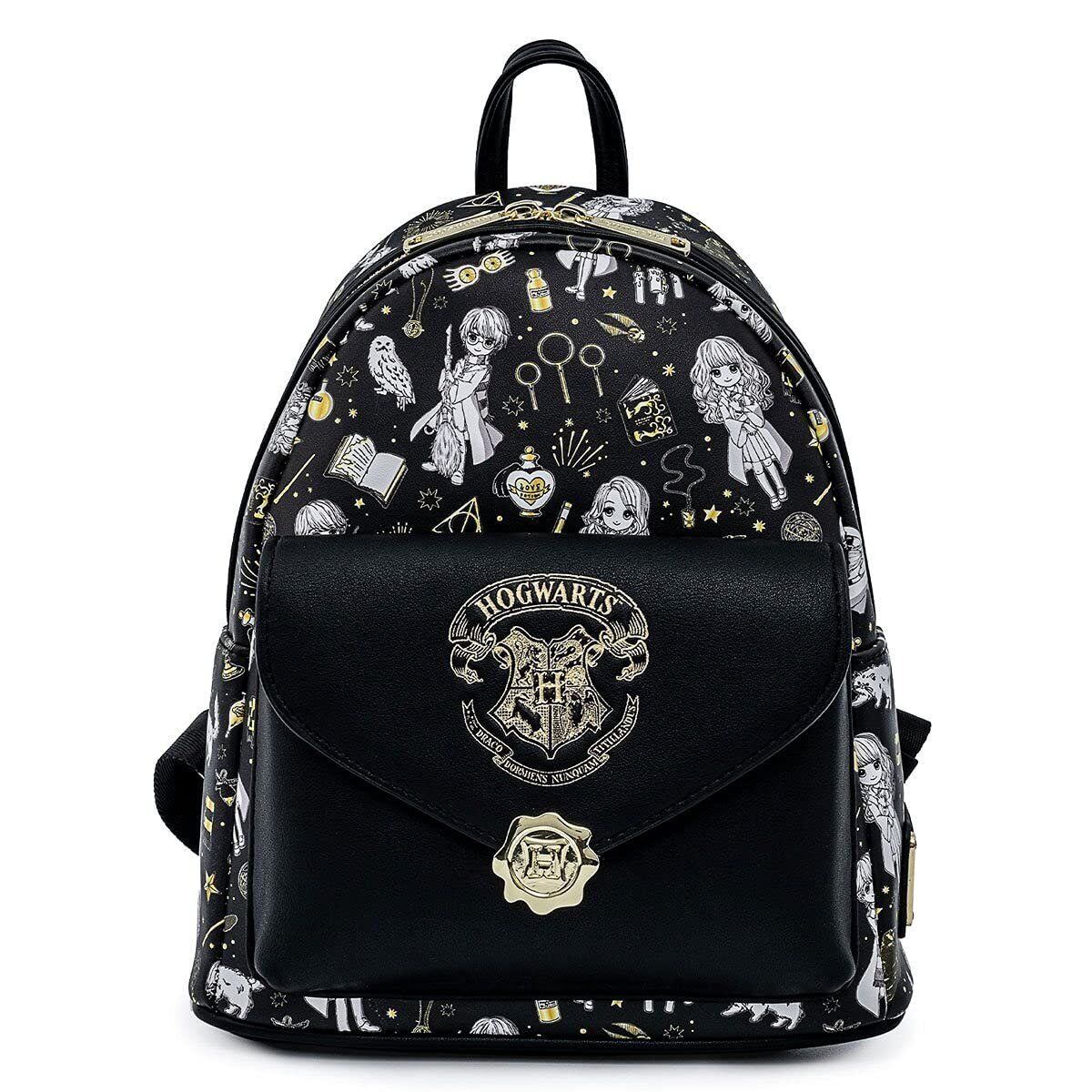 Loungefly Harry Potter Magical Elements Print Double Strap Shoulder Bag Purse