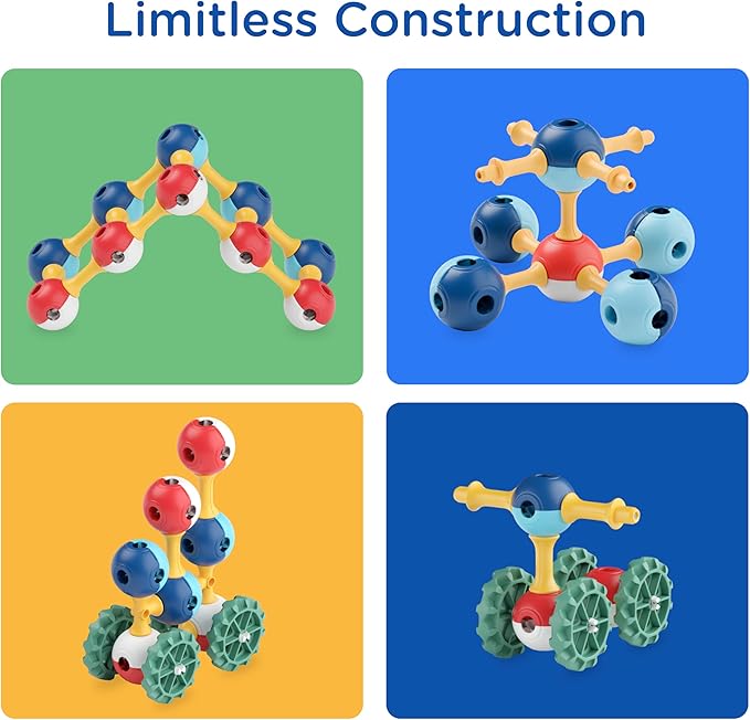 Magnetic Building Set for Kids, STEM Educational Toys for 3+ Year Old Boys and Girls, Space Planet Blocks - Primary Universe