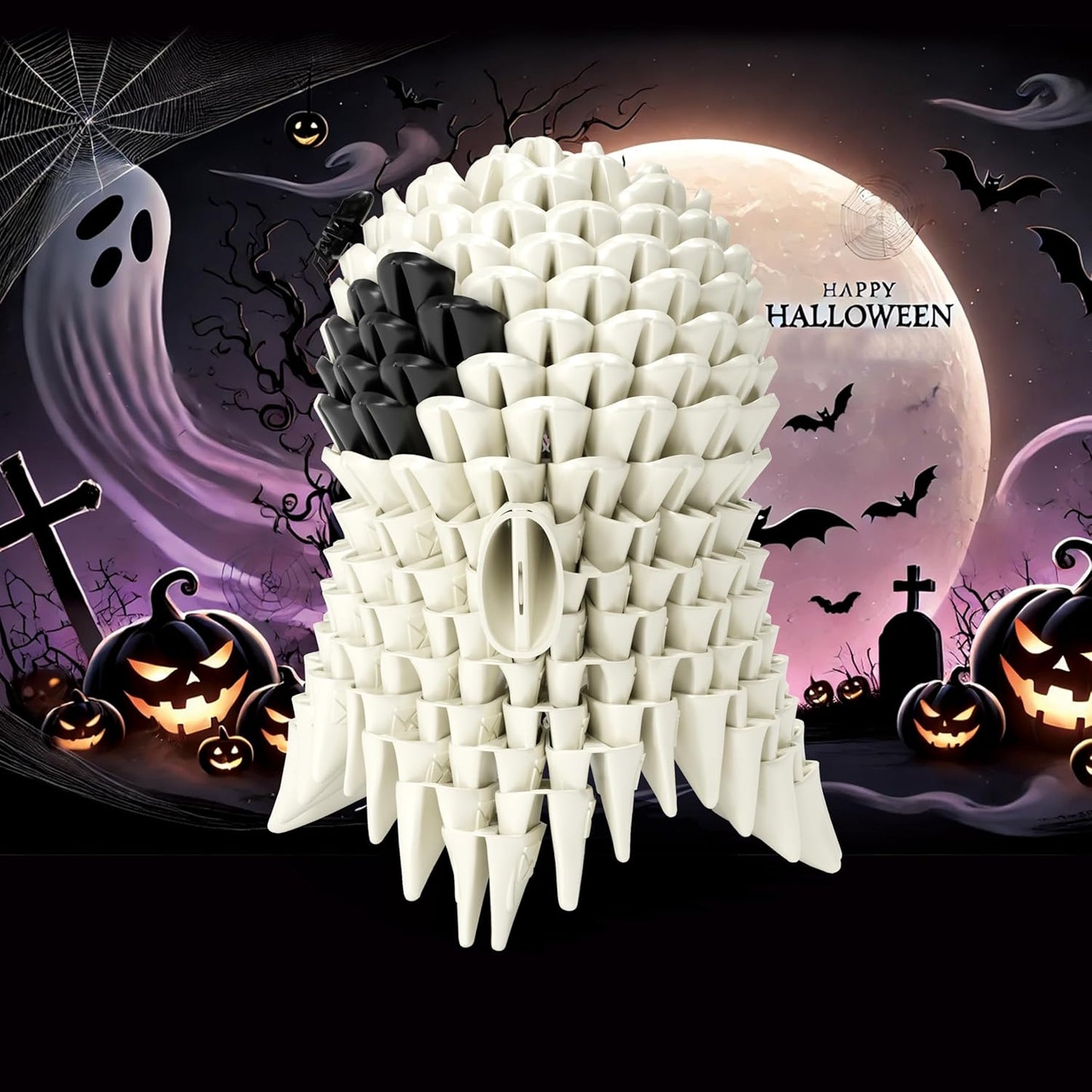 Halloween 3D Soft Building Blocks, Soft Assembling Building Kits Pressure-Relief Toys Interlocking Block Sets