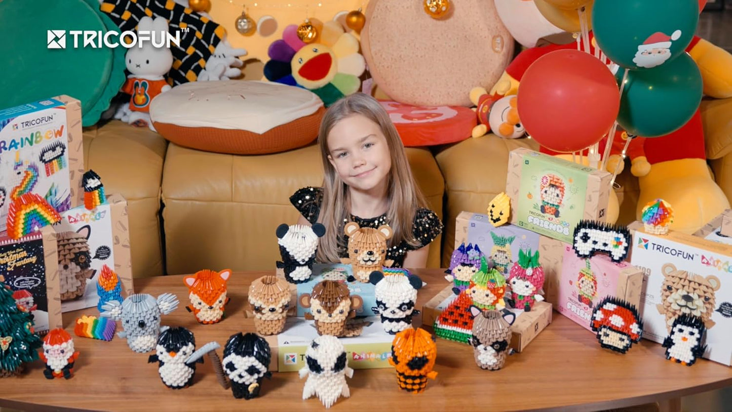 Fruity Friends- Soft Building Blocks, Cute 3D Fruit Figures kit Soft Assembling Building Toys Pressure-Relief Toy STEM Toys Creative Toys Interlocking Block Sets