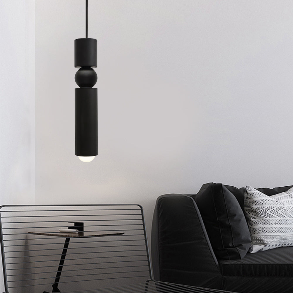 Mini Cylinder Pendant Light – Single-Light Minimalist LED Fixture
