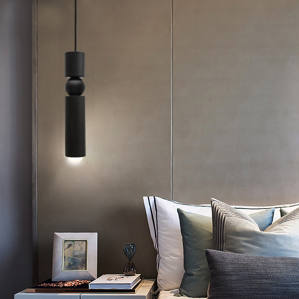 Mini Cylinder Pendant Light – Single-Light Minimalist LED Fixture