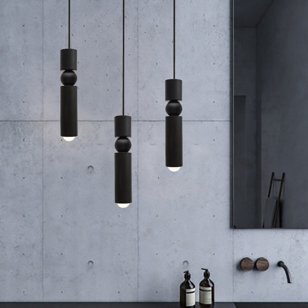 Mini Cylinder Pendant Light – Single-Light Minimalist LED Fixture
