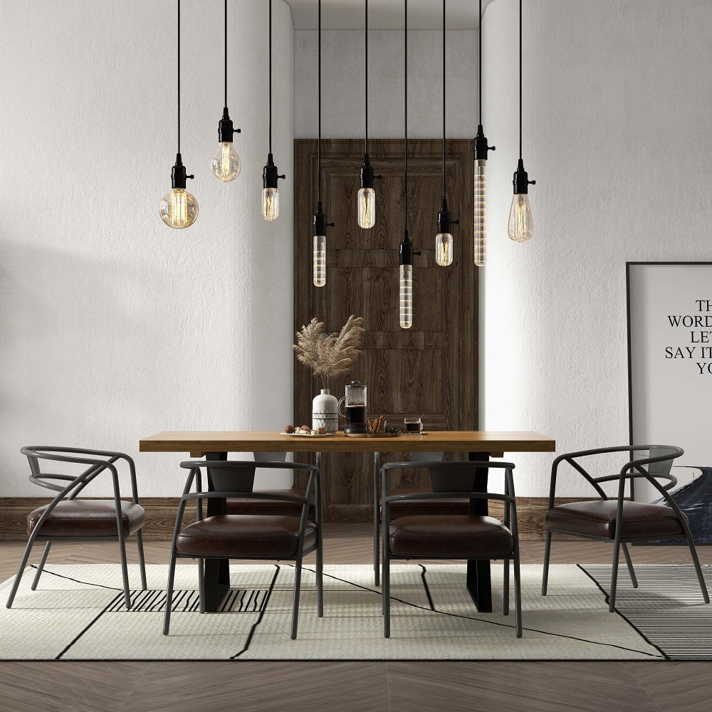 Industrial Loft Mini Pendant Light – 1-Light Hanging Fixture