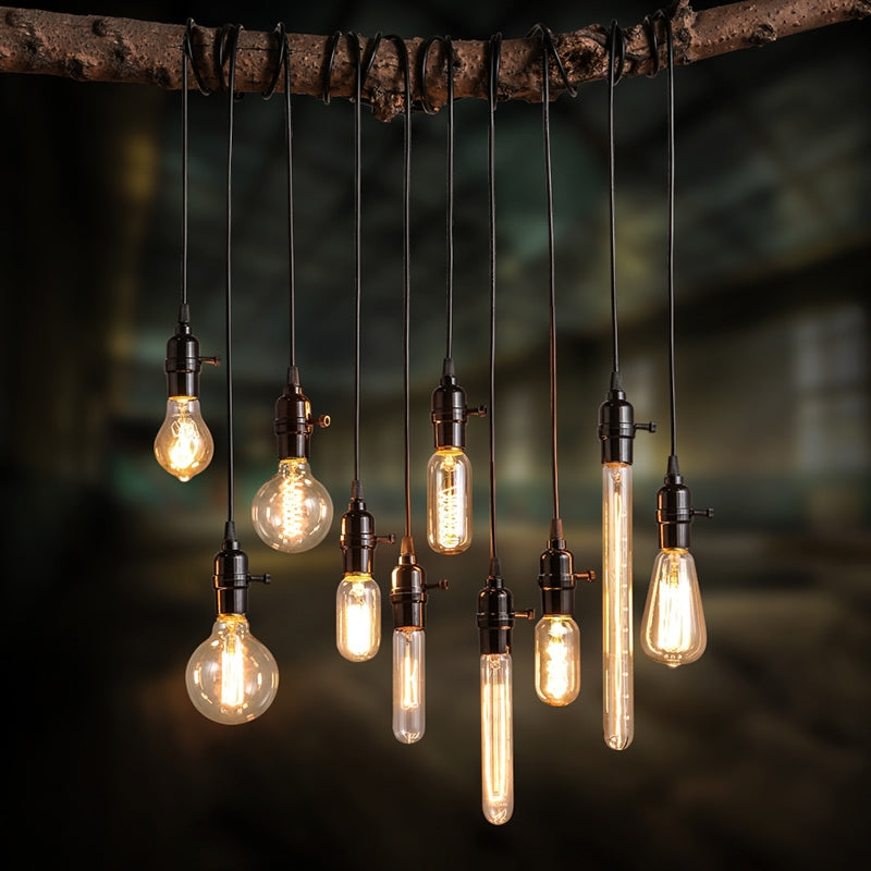 Industrial Loft Mini Pendant Light – 1-Light Hanging Fixture