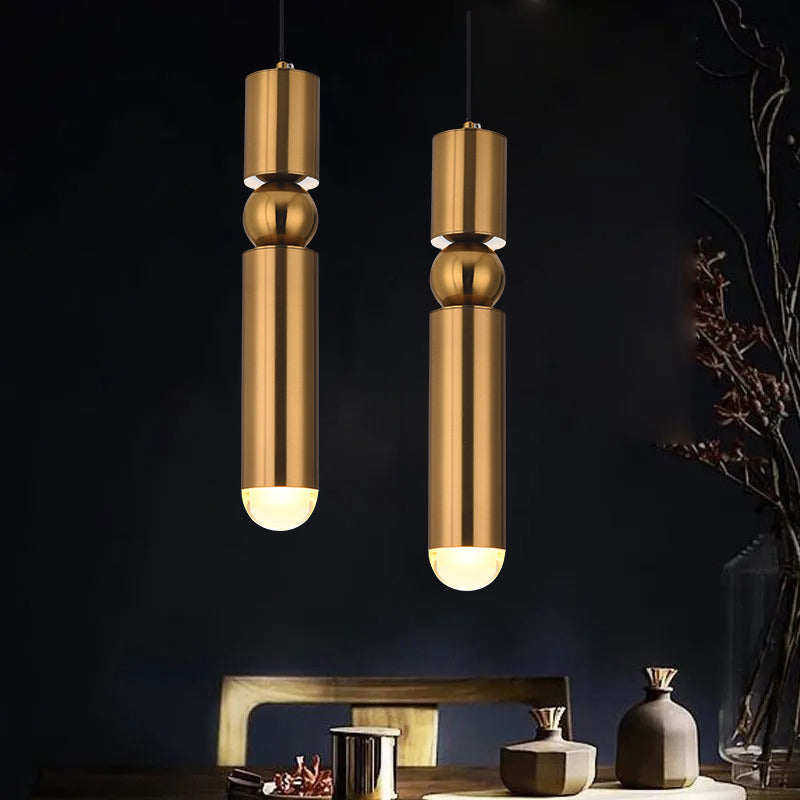 Mini Cylinder Pendant Light – Single-Light Minimalist LED Fixture