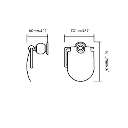 Charles Luxury Brass Toilet Paper Holder with Clear Crystal – Wall Mount