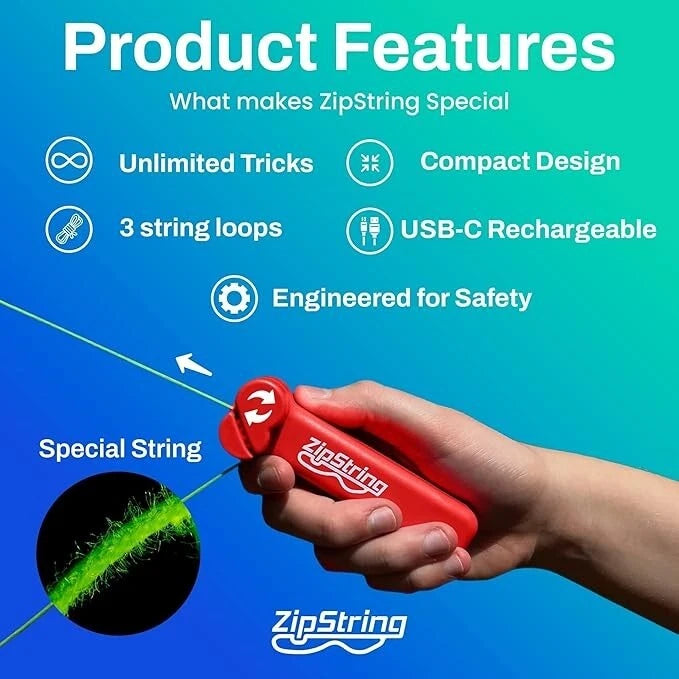 ZipString The Ultimate Flying Rope Toy As Seen on Shark Tank Endless Tricks