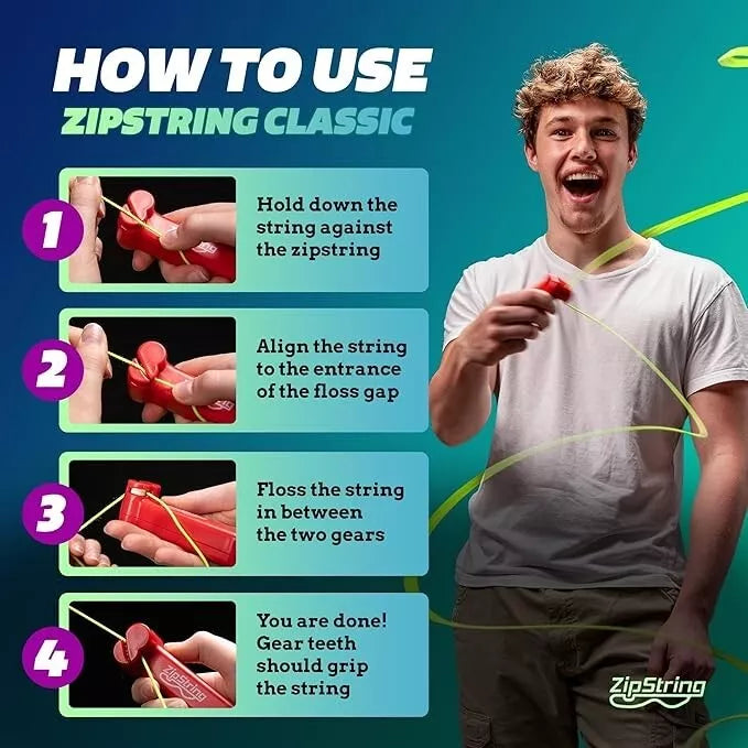 ZipString The Ultimate Flying Rope Toy As Seen on Shark Tank Endless Tricks