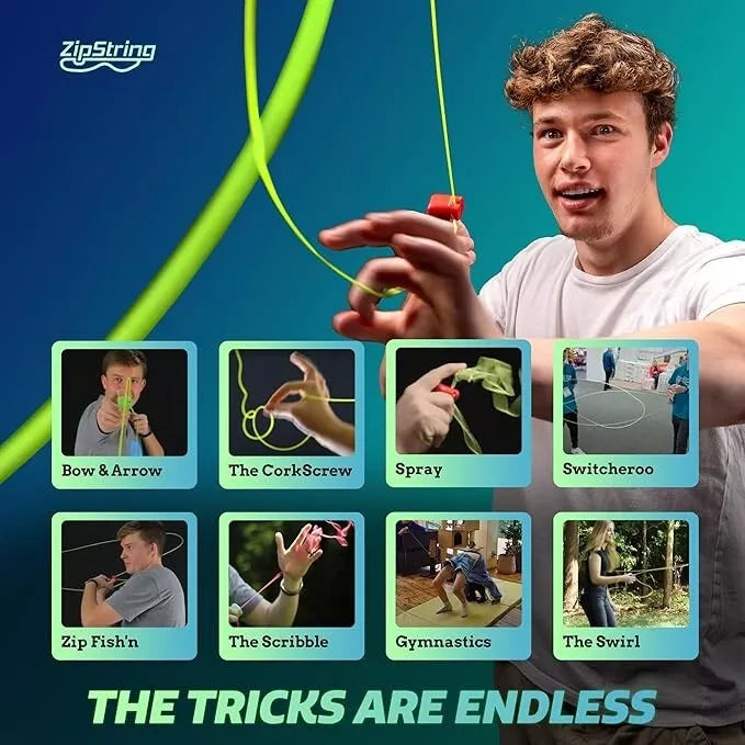 ZipString The Ultimate Flying Rope Toy As Seen on Shark Tank Endless Tricks