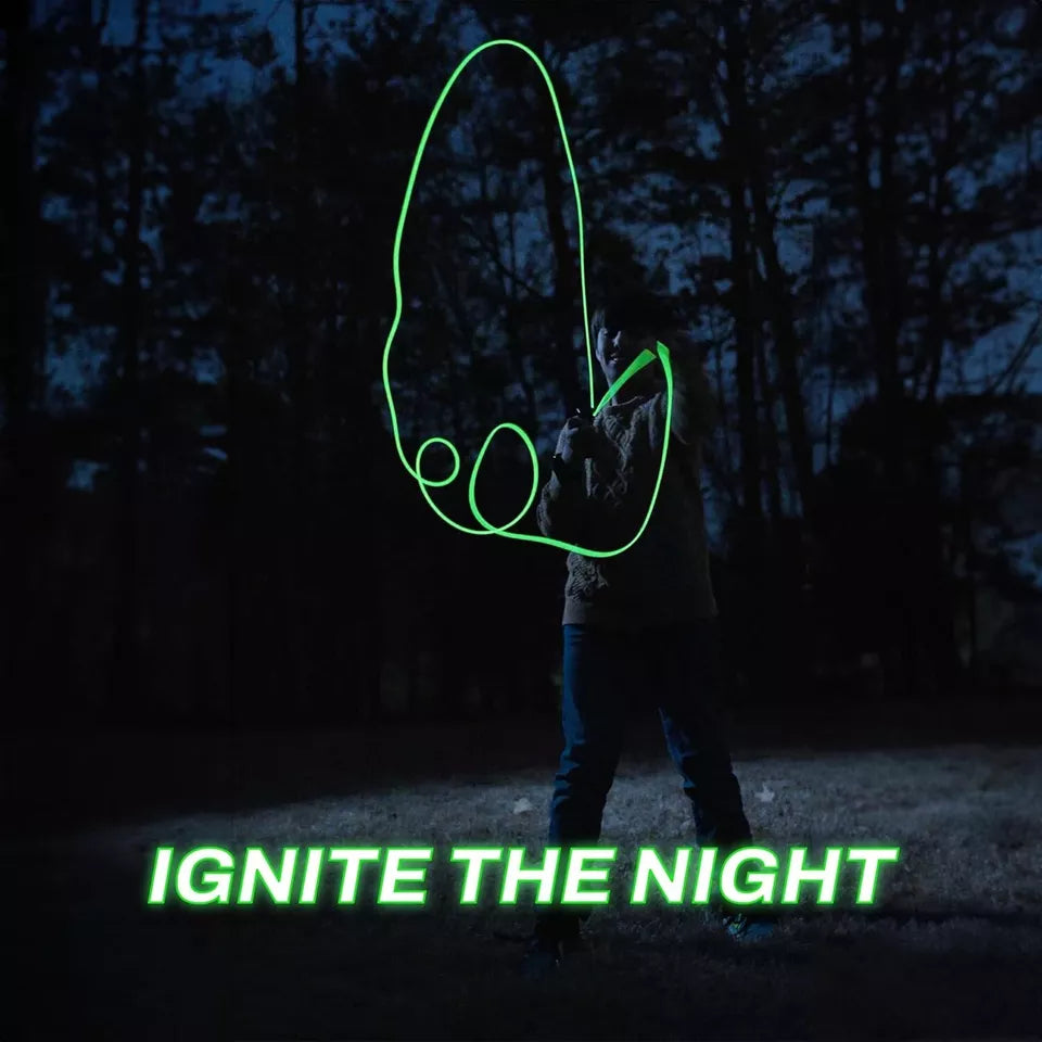 ZipString Luma Glow-in-the-Dark Flying Toy with LED Lights for Endless Tricks