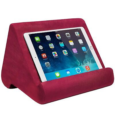 Ontel Pillow Pad Ultra Multi-Angle Tablet Stand, Burgundy -iPad, Tablets, Phones