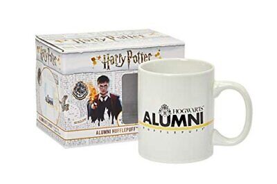 Harry Potter Slytherin Alumni Mug - 11-Oz White Cup with Crest & Yellow stripe