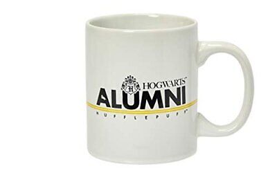 Harry Potter Slytherin Alumni Mug - 11-Oz White Cup with Crest & Yellow stripe