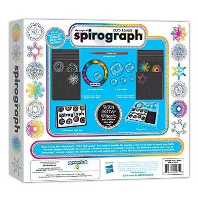 Spirograph Scratch & Shimmer Kit – Glitter Wheels, Sparkly Paper, Ages 8+