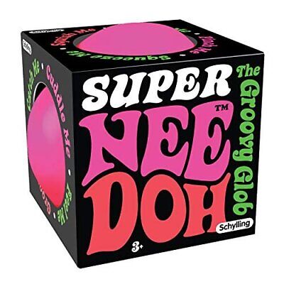 Schylling Super Nee Doh Jumbo Stress Ball - 4.5 in Fidget Toy, Assorted Colors