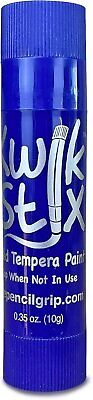 The Pencil Grip Blue Kwik Stix, 12 Blue Solid Tempera Paint Sticks, Quick Drying