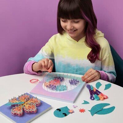 Craft-tastic — String Art for 2 Fun Craft Projects Turtle and Flower  Ages 10+