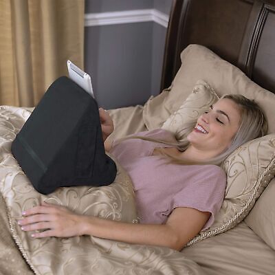 Ontel Pillow Pad Ultra Multi-Angle Tablet Stand, Grey -iPad, Tablets, Phones