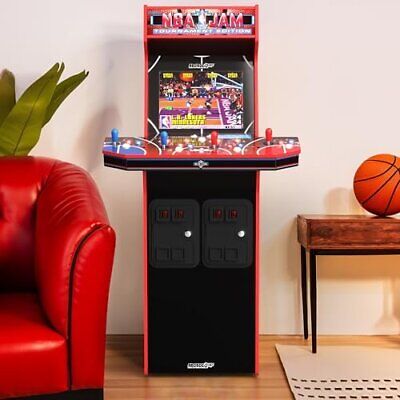 Arcade1Up NBA Jam 30th Anniversary Deluxe 5ft Home Arcade with 3 Classic Games