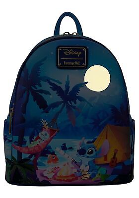 Loungefly Disney Stitch Camping Cuties Glow Mini Backpack Lilo & Stitch Bag