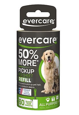 Evercare Pet Lint Roller 60 Layer Refill, 1-Count, Green