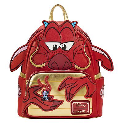 Loungefly Disney Mulan 25th Anniversary Mushu Glitter Mini Backpack