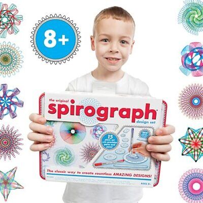 Spirograph Design Set Collectors Tin – Classic Gear Art Kit, Pens, Design Sheet