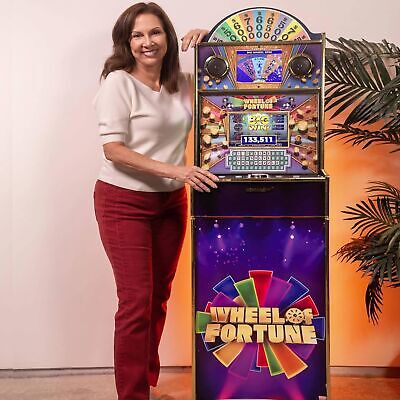 Arcade1Up Wheel of Fortune Casinocade Deluxe 5ft Arcade Game, Dual 8" LCD Screen