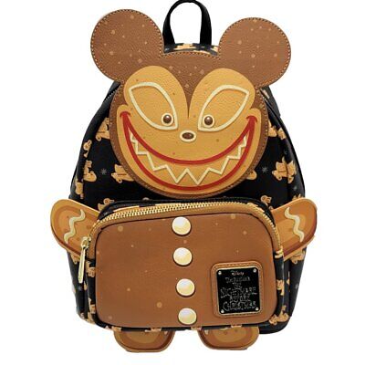 Loungefly Disney Nightmare Before xmas Gingerbread Scary Teddy Mini Backpack