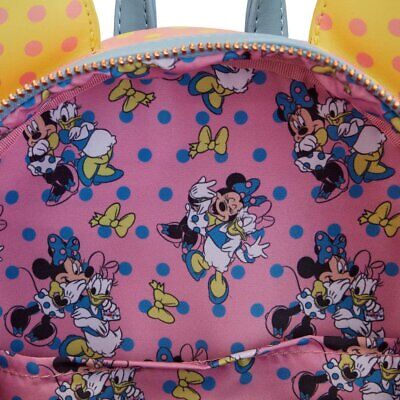 Loungefly Disney Minnie Mouse Pastel Polka Dot Mini Backpack