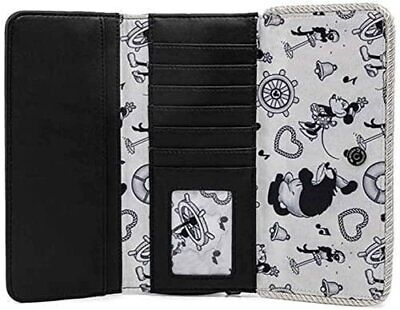 Loungefly Disney Mickey Mouse Steamboat Willie Music Cruise Flap Wallet