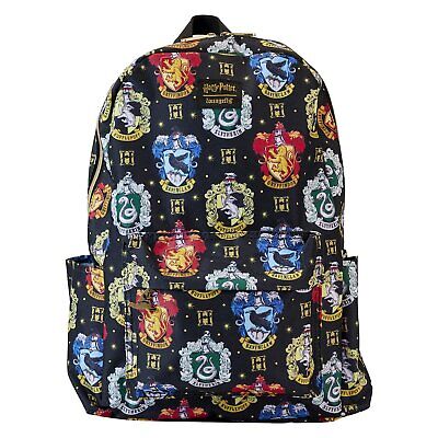 Loungefly Harry Potter Hogwarts Houses Backpack Inspired Nylon Backpack