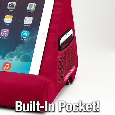 Ontel Pillow Pad Ultra Multi-Angle Tablet Stand, Burgundy -iPad, Tablets, Phones