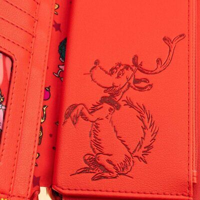 Loungefly Dr. Seuss The Grinch Loves The Holidays Zip Around Wallet One Size