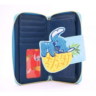 Loungefly x Lilo and Stitch Pineapple Stitch Chenille Snap Wallet