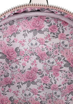 Loungefly Disney Marie Floral Footsy Womens Double Strap Shoulder Bag Purse