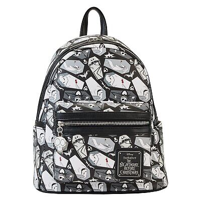 Loungefly Nightmare Before Christmas Xmas Coffin All-Over Print Mini Backpack