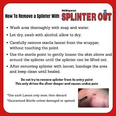 Medipoint Splinter Out Splinter Remover 20 Count