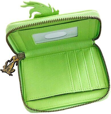 Loungefly x The Grinch Face Cosplay Faux Leather Zip Wallet - Green, One Size