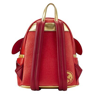 Loungefly Disney Mulan 25th Anniversary Mushu Glitter Mini Backpack