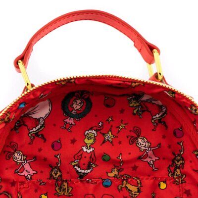 Loungefly Dr. Seuss The Grinch Chimney Thief Women's Double Strap Shoulder Bag