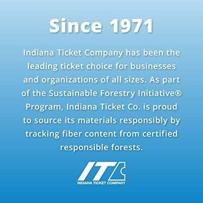 Indiana Ticket Co. 2,000 Yellow Double Roll Raffle Tickets - Premium Quality 2x2